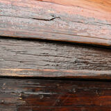 Ancient Picardy boat in solid wood
