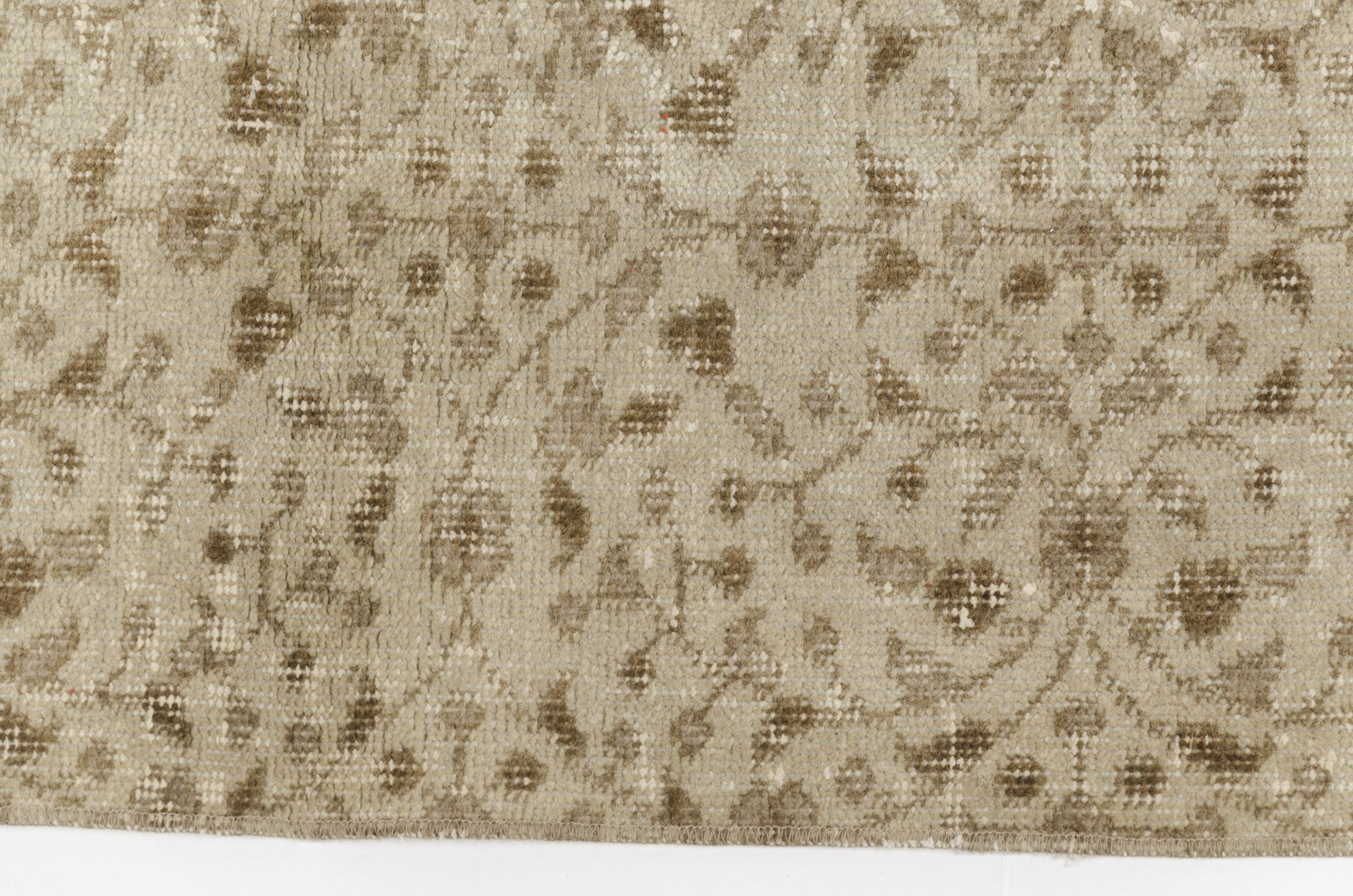 Oushak Pastel Hallway Runner Rug sku 1097