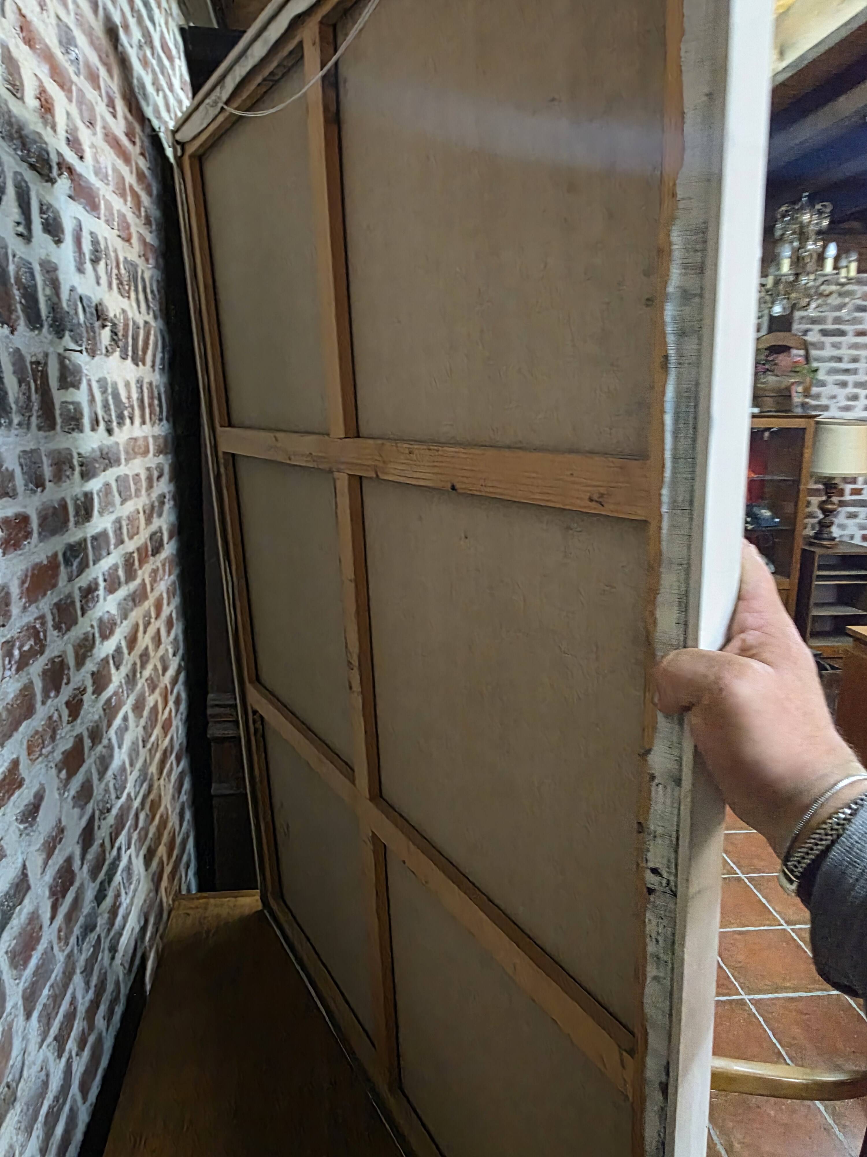 Oil painting on canvas of the interior of a boat from the 50s/70s