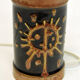 Tablelamp of brown glazed ceramics by Carl Harry Stålhane - Sweden 1960s
