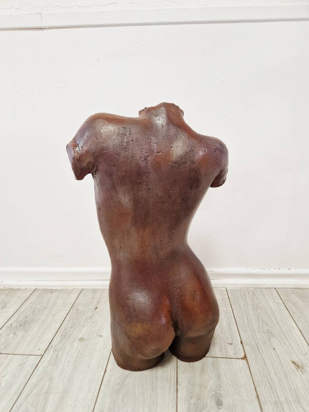 Vintage Studio Pottery Female Torso Sculpture 1960s Interior Design