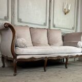 Louis XV Daybed In Beech Carved On All 4 Sides, France