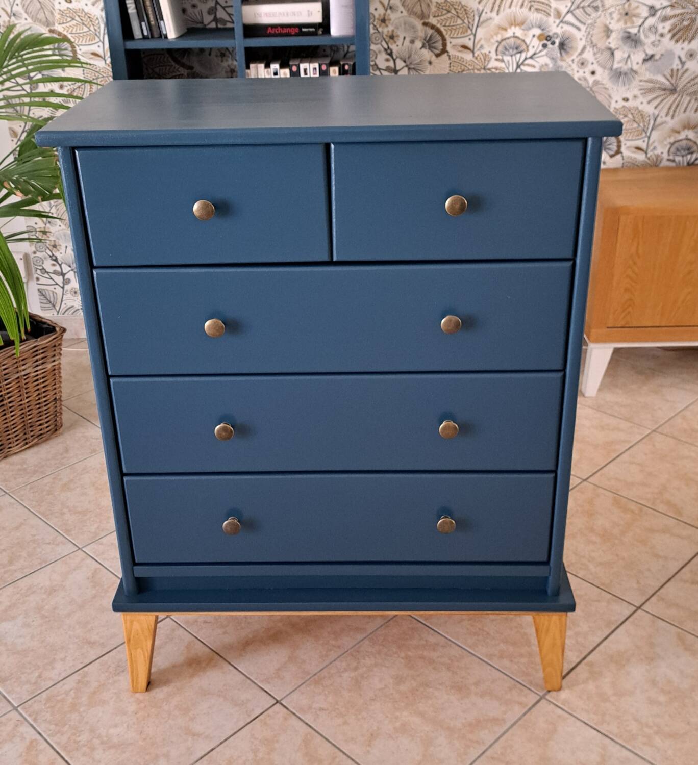 Rød Sødgren blue ganne chest of drawers
