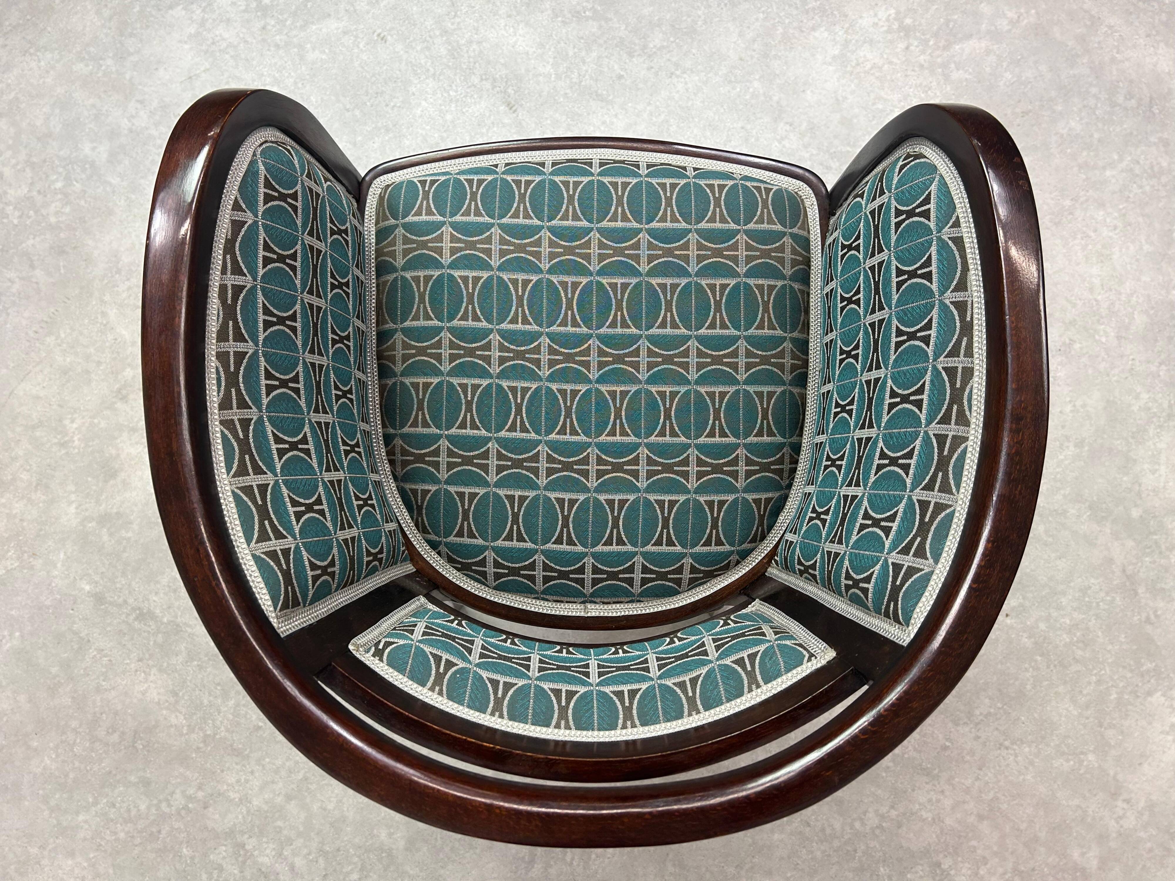 Jugendstil office chair by Otto Wagner for J&J Kohn