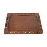 Old vintage wooden serving tray