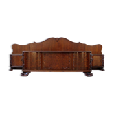 Hand carved Burr Walnut Bedroom Set with big Lion claw / paw feet, 19th century