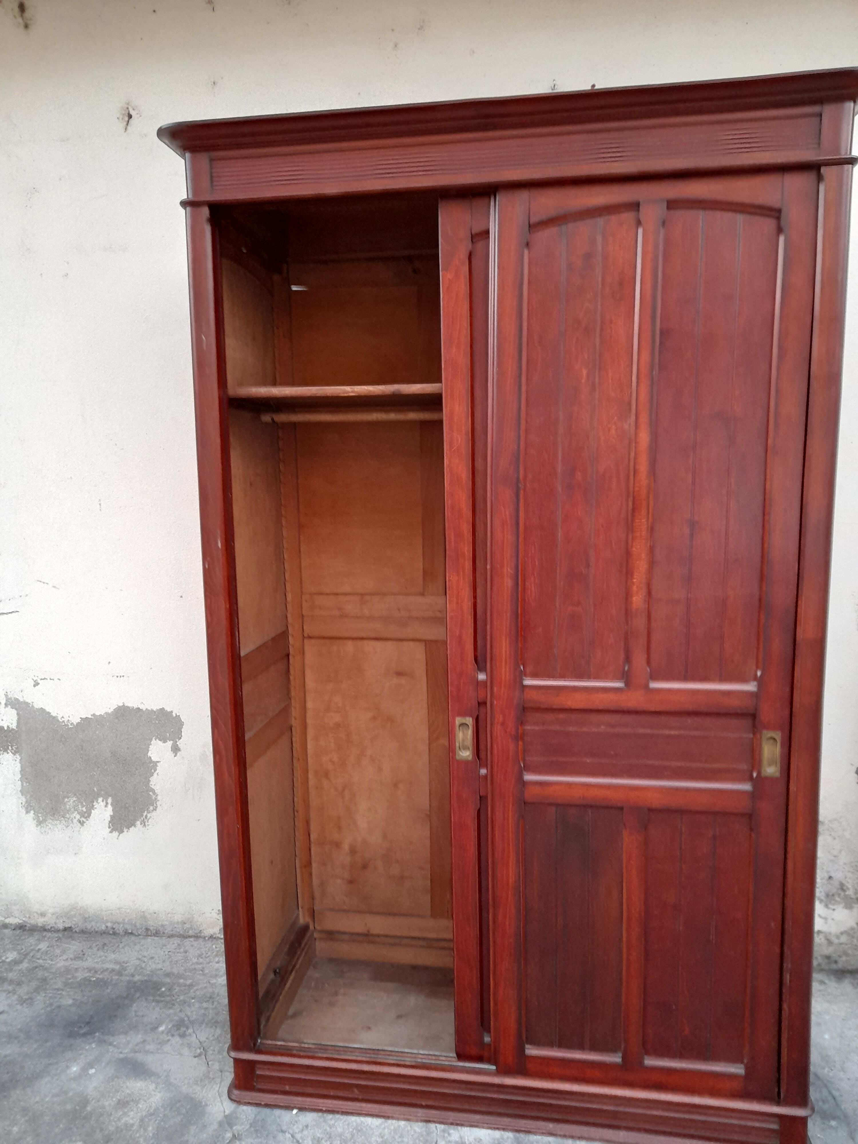 Old Penderie wardrobe in Beech 1900