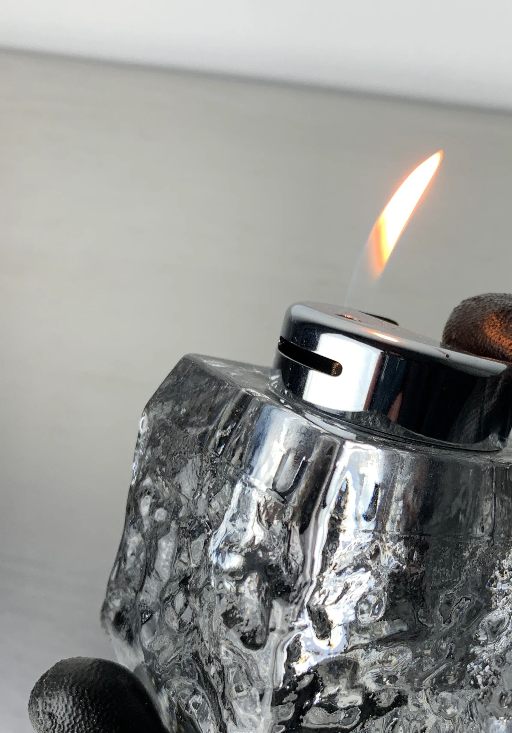 Ice cube lighter by Antonio Imperatore, Murano glass, Italy, 1970s