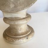 Former girl bust end 19th in plaster cast on its base