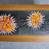 Coffee table 60s-70s scandinavian style tiles vallauris