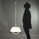 Lumi Suspension Lamp vintage design by Pia Guidetti Crippa in aluminium 1960s