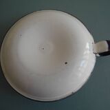 antique candlestick enamelled tin vintage candlestick Sweden