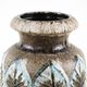Scheurich ceramic floor vase with botanical relief pattern, Germany, 1970s