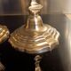 Regency candle holders in gilded bronze