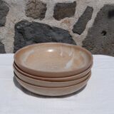 Set of 4 hollow sandstone plates