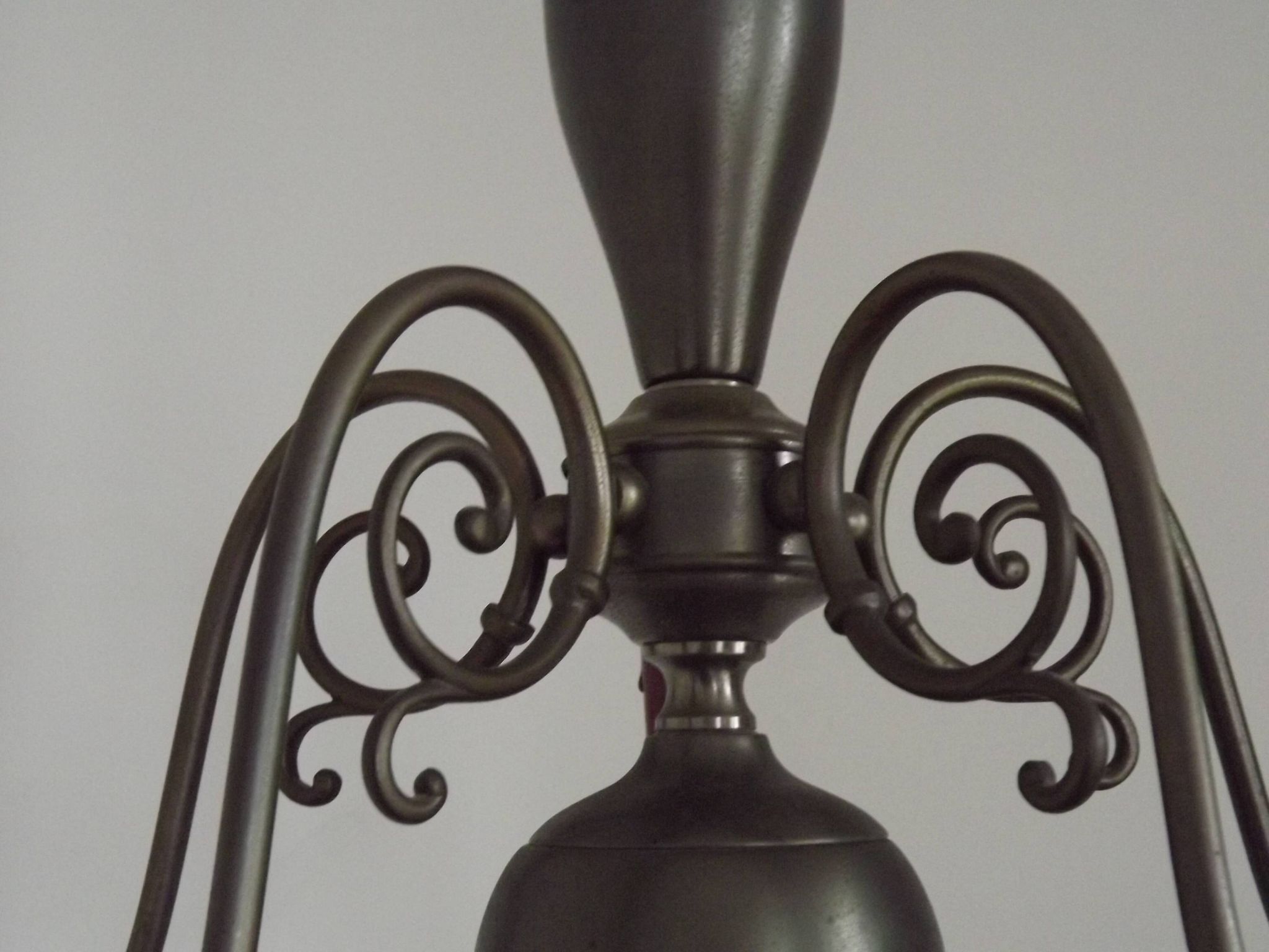 Five-light Flemish chandelier in silver-plated metal 5181