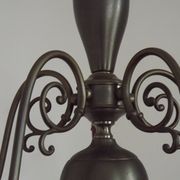 Five-light Flemish chandelier in silver-plated metal 5181