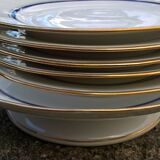 Massé Surget porcelain plates and dessert dish