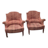 Pair of shepherd armchairs