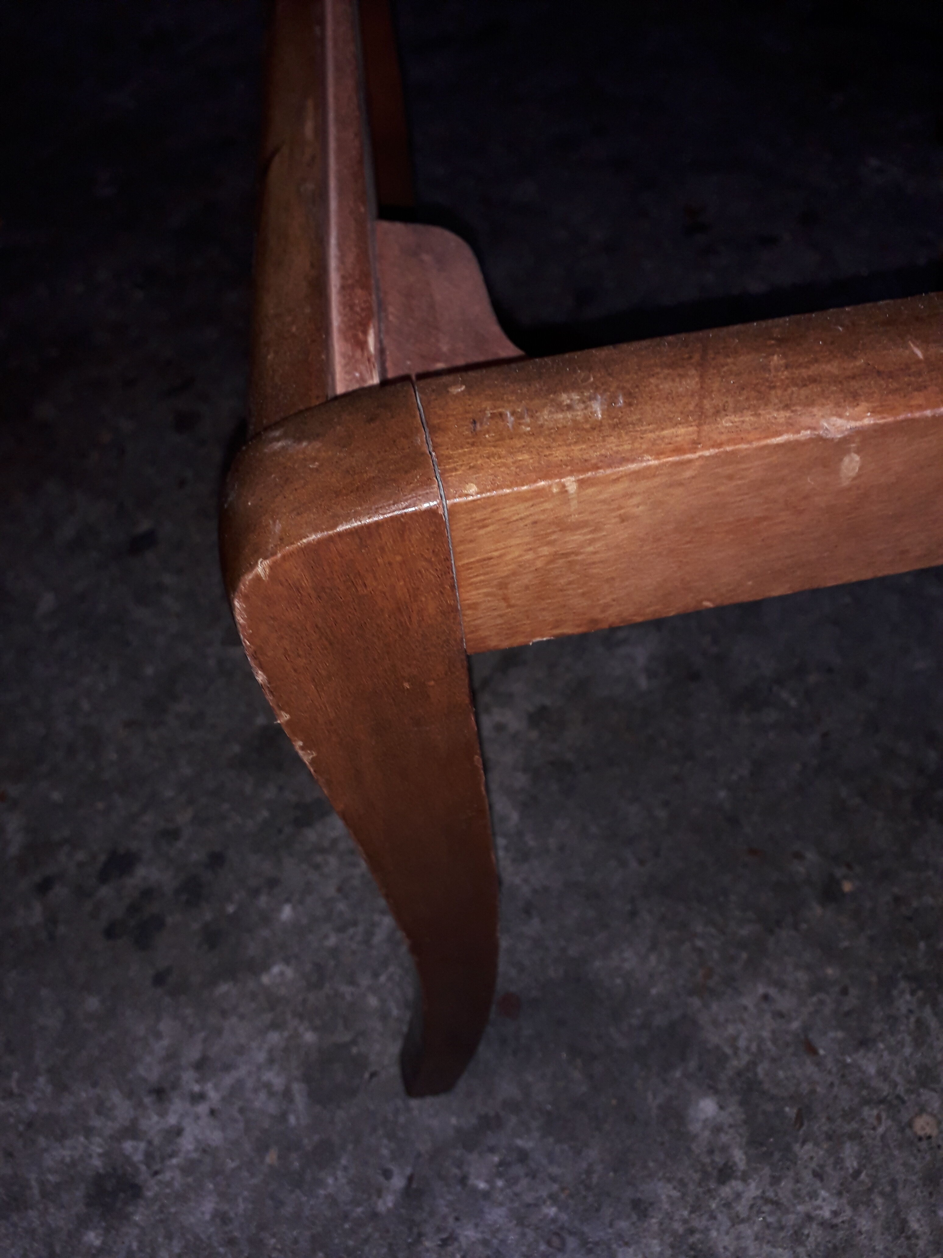 Série de 5 chaises à galette