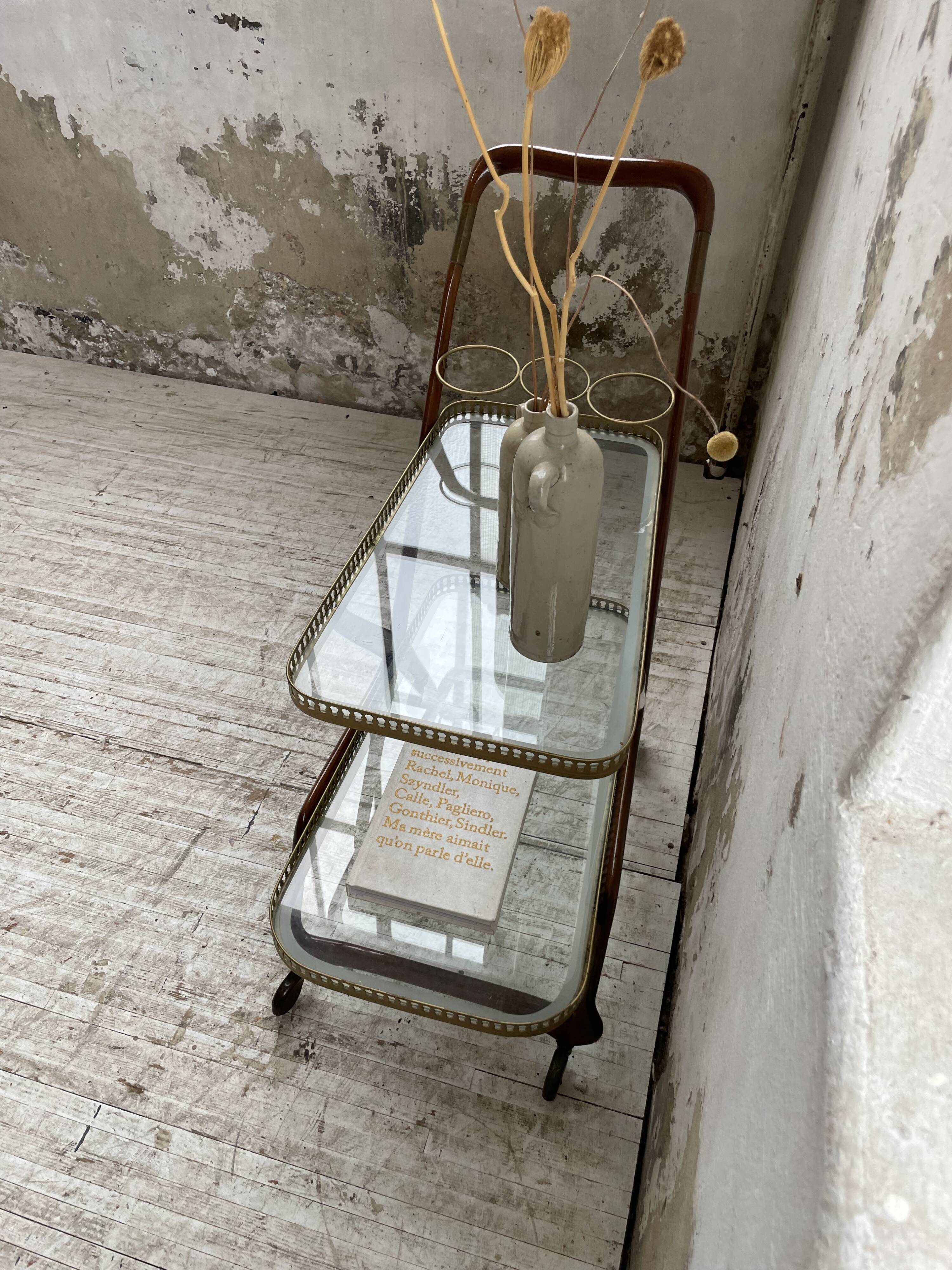 Italian Cesare Lacca style trolley, 1950s