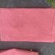 Set of 4 monogrammed BD napkins, rust, damask cotton and linen.