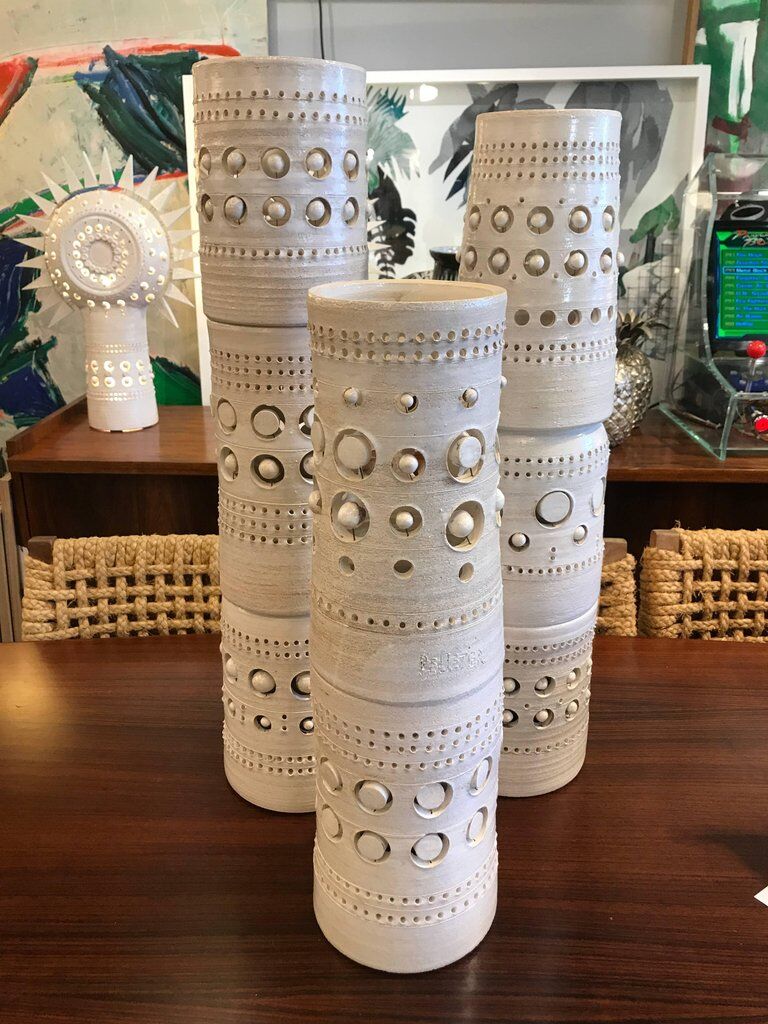 Lampe céramique "Totem" Georges Pelletier circa 1970