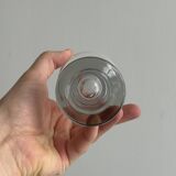4 verres à eau design en verre épais
