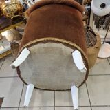 Fauteuil crapaud  capitonné 1970