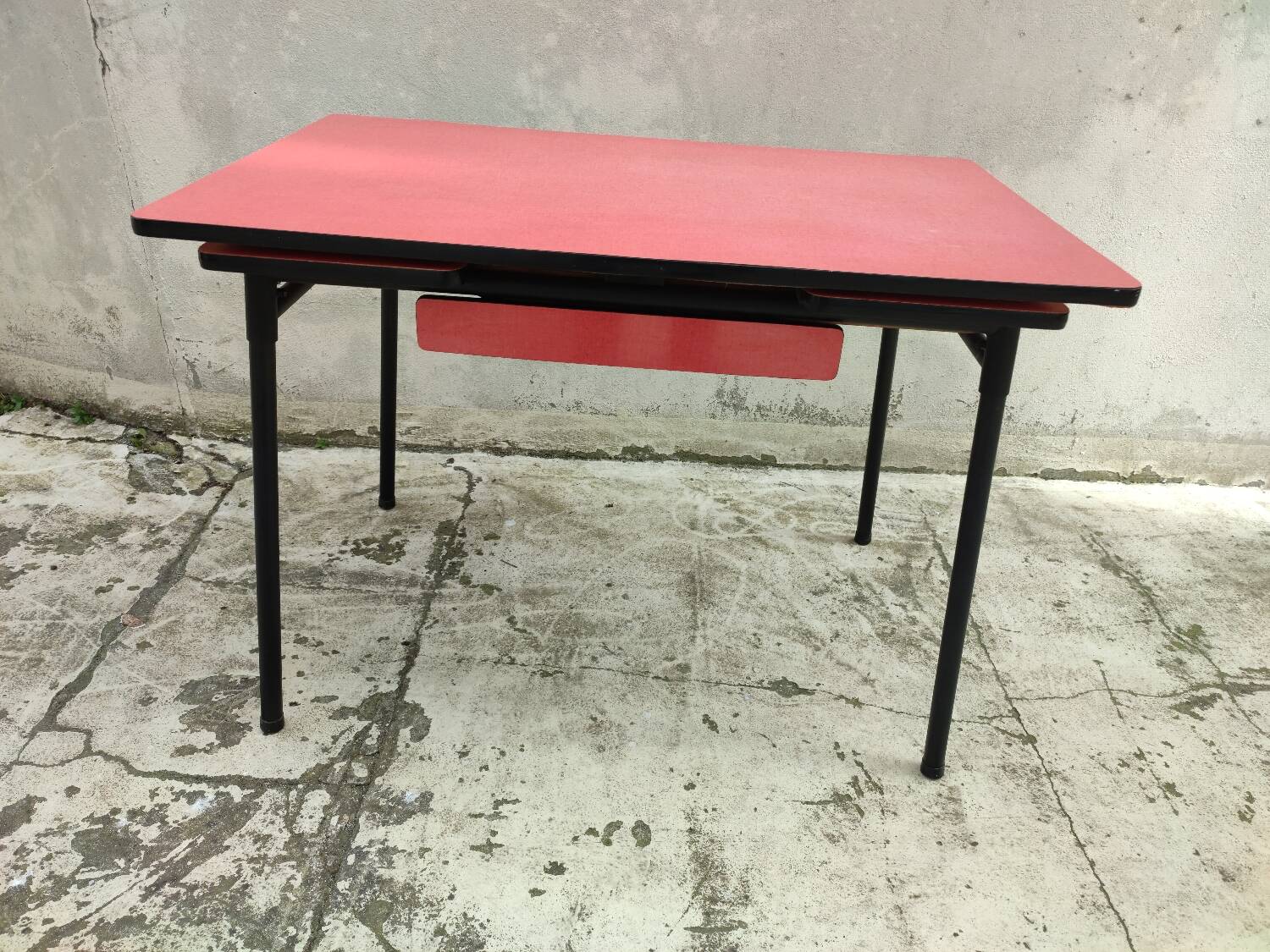 Vintage red formica table