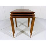 Set of 3 teak nesting tables - by Opal, German design (1950s)