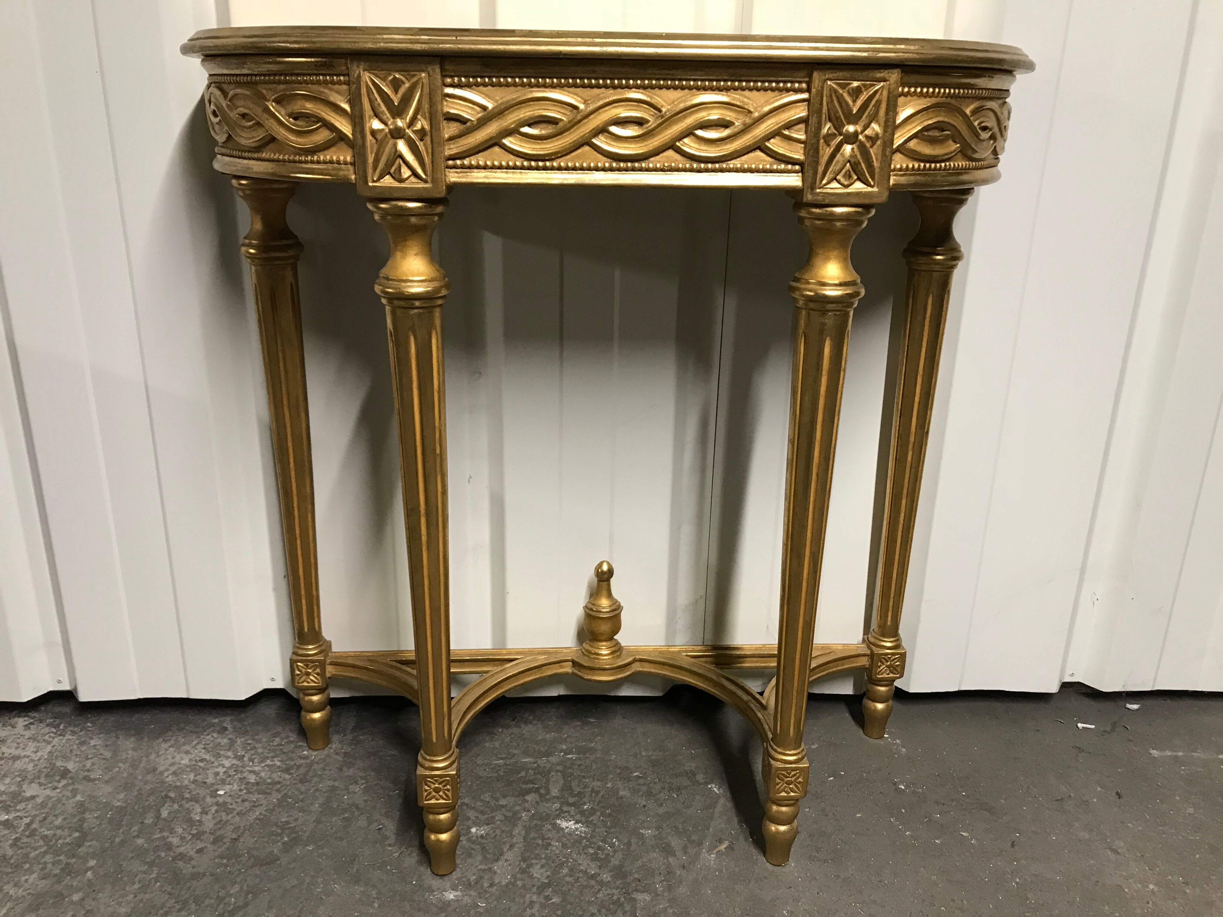 Console Louis XVI gilded wood