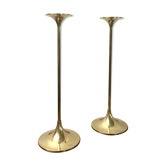 Duo de bougeoirs design scandinave – années 60