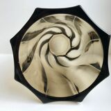 Smoked glass vase 70s