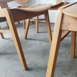 Set de 6 chaises scandinaves empilables