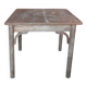 Table rustique Thonet en hêtre marron, circa 1920, plateau à lattes et pieds tournés