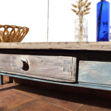 Old patinated coffee table
