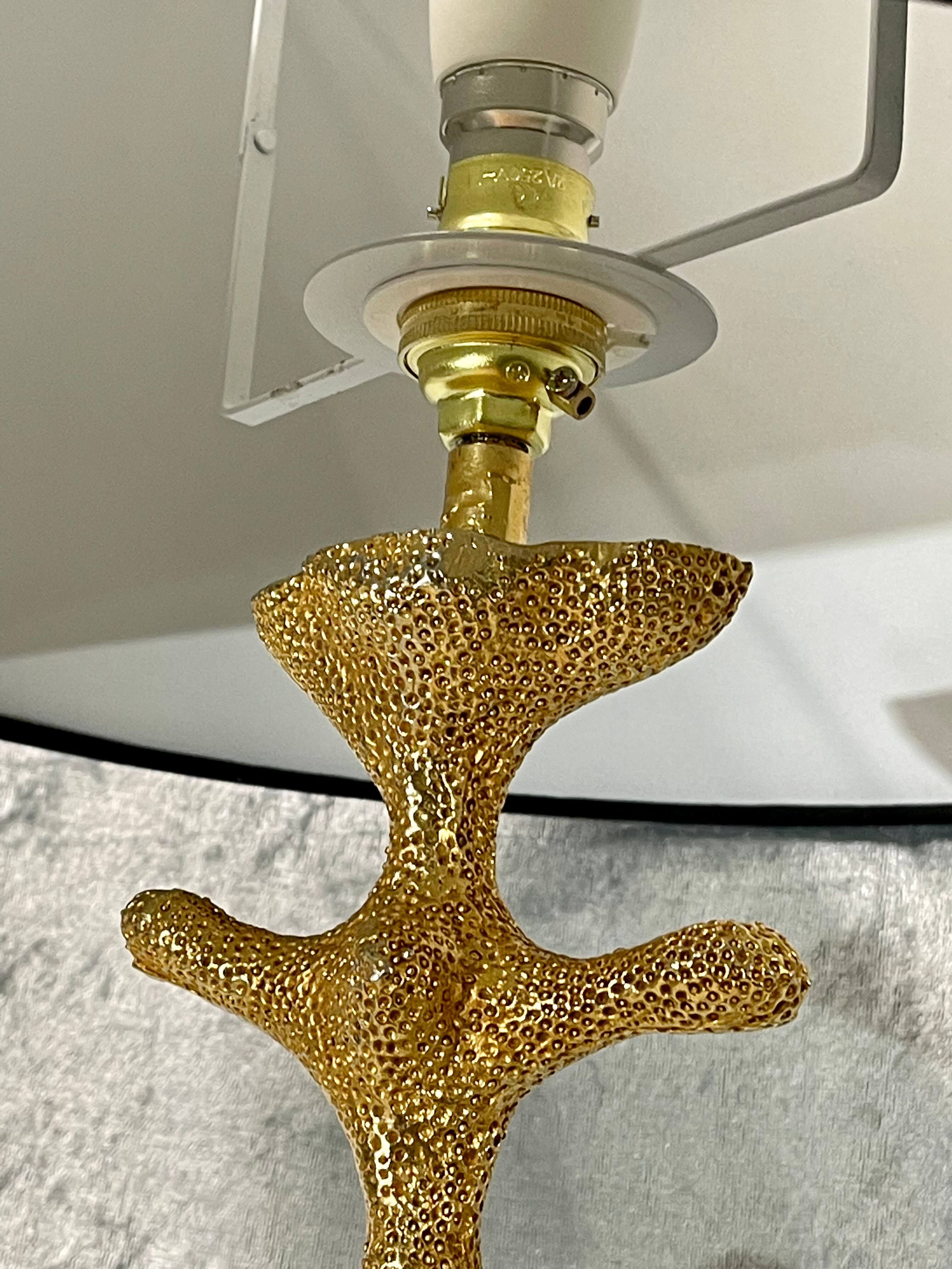 Lampe bronze doré de Stéphane Galerneau