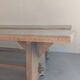 Large solid wood farm benches