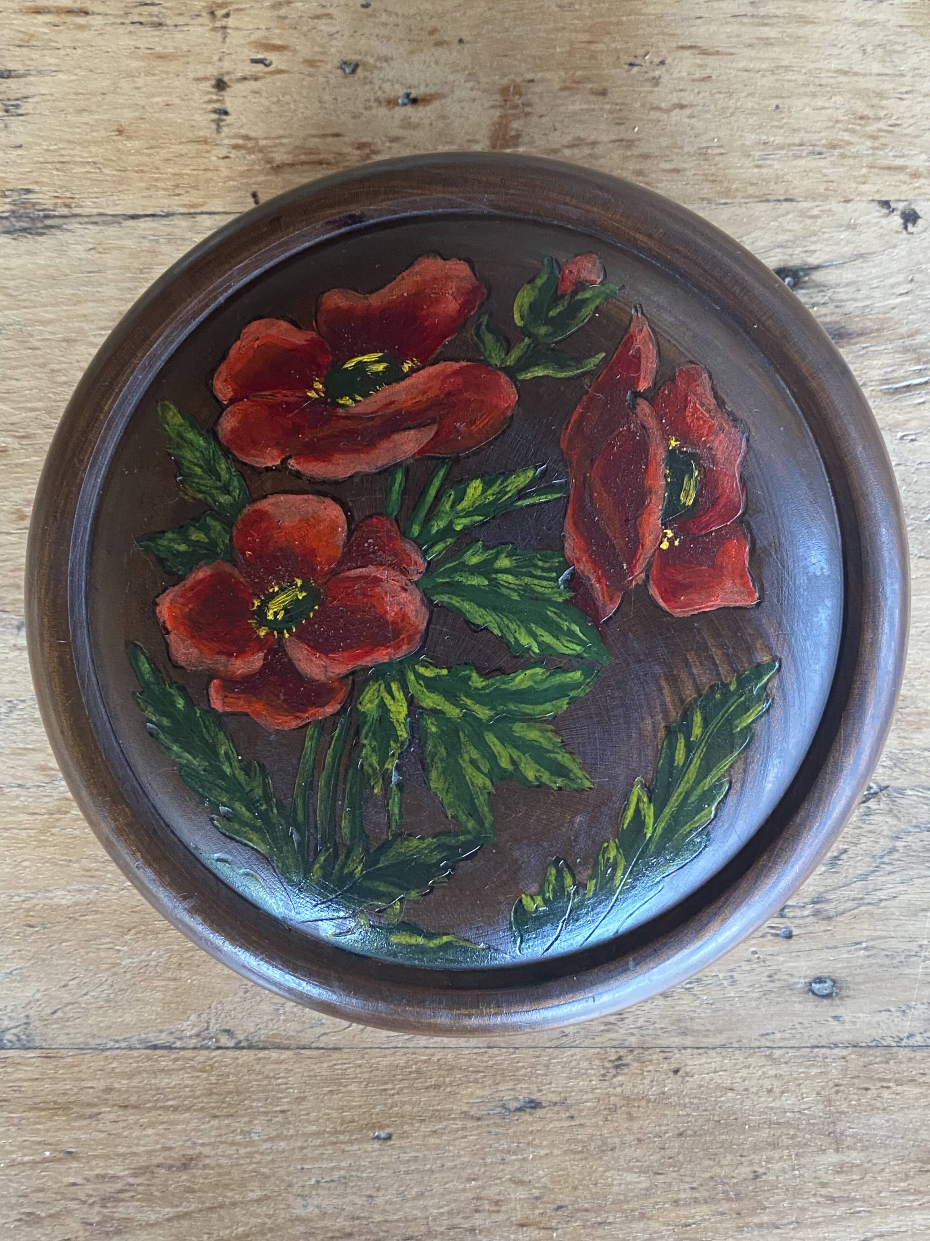 Boite en bois tourné main