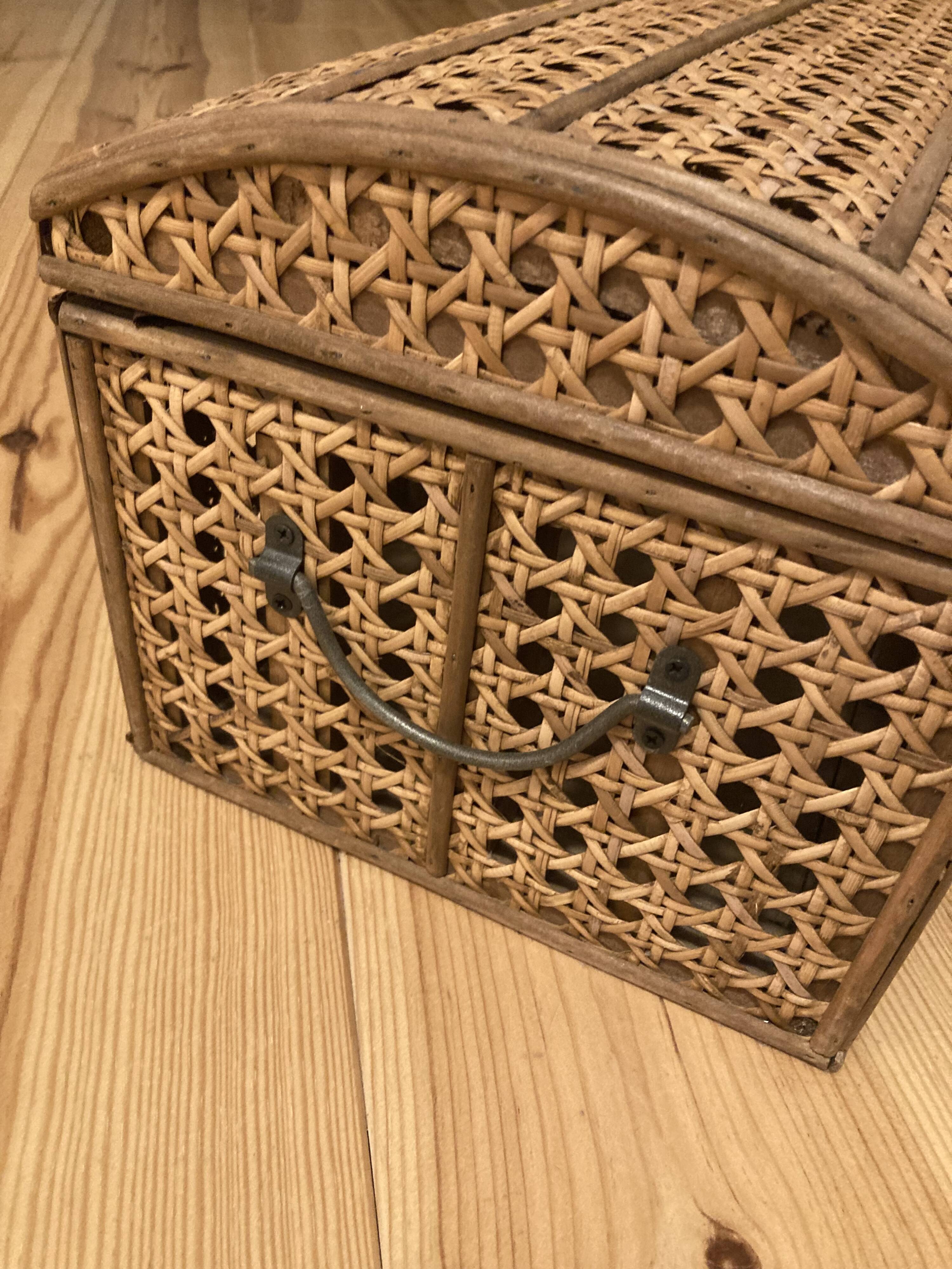 Small cane chest