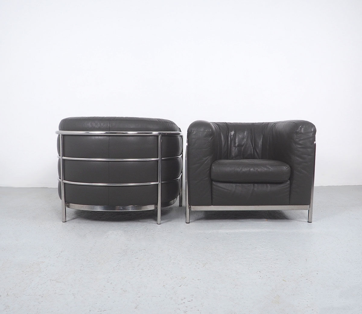 Italian Leather Onda Armchairs from Zanotta, 1980