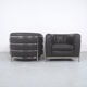 Italian Leather Onda Armchairs from Zanotta, 1980