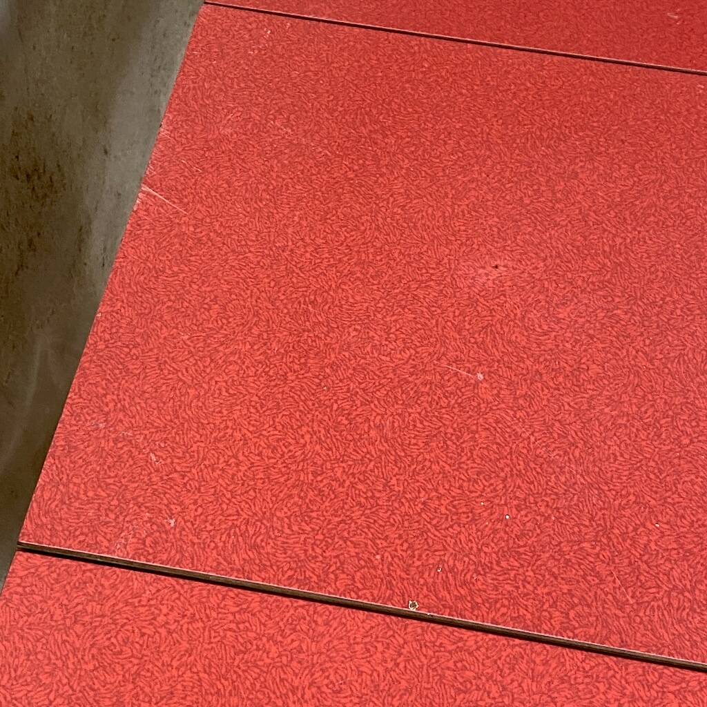 Vintage 1980s red formica folding table