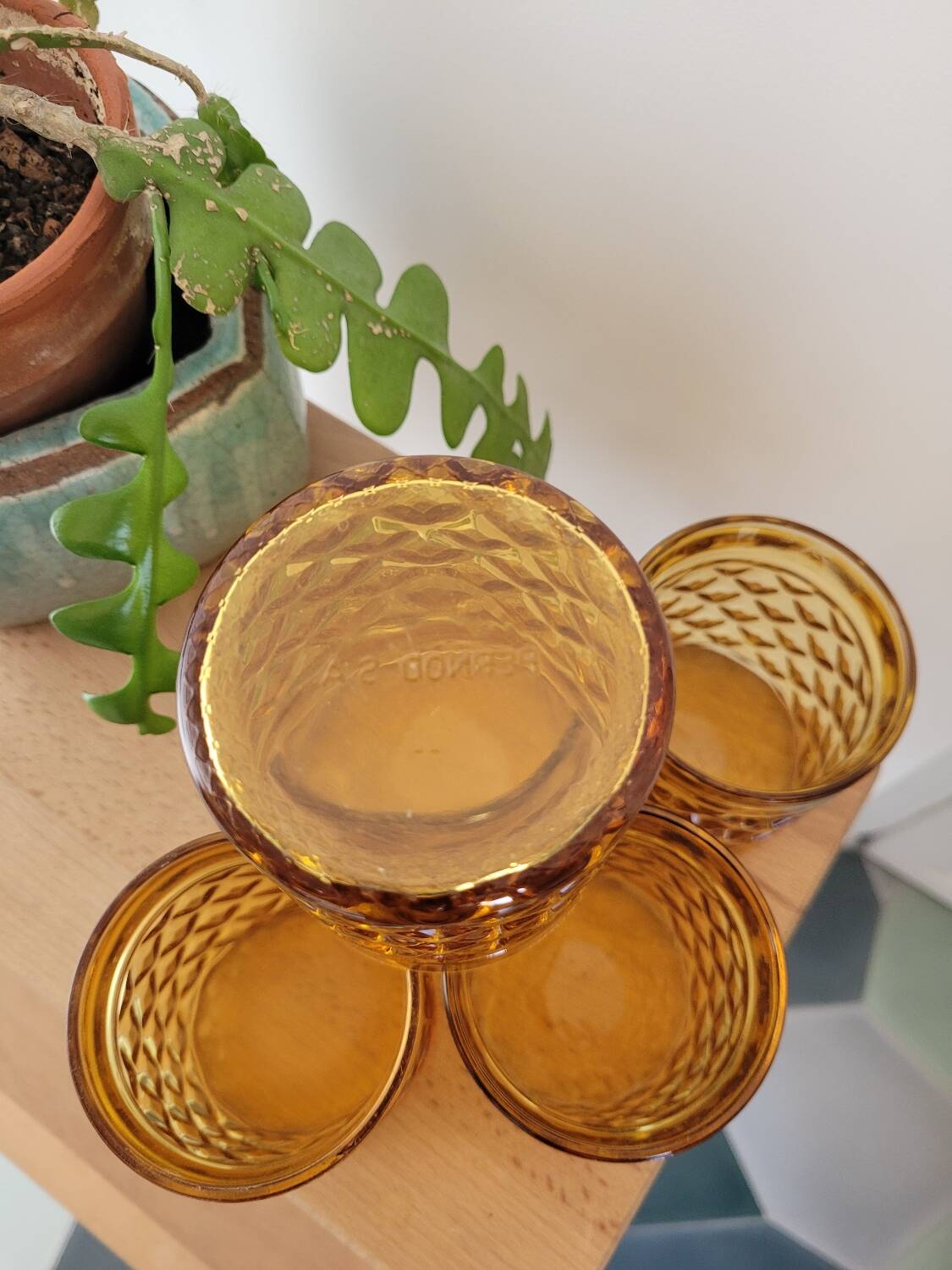 Lot de 5 verres Pernod