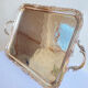 Old flat tray of service Christofle model rockeries silver metal