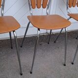 Set of 4 vintage petal chairs