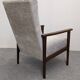 Pair of vintage stained beech armchairs from the 50s/60s
