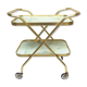 Desserte pliante dorée vintage