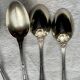 Service of 8 silver-plated metal moka spoons Boulenger